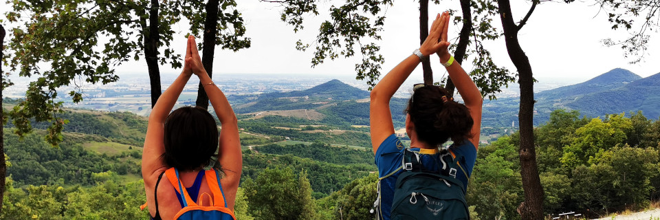 yoga wandern camminate hiking 