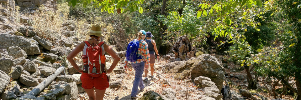 greece yoga hiking
